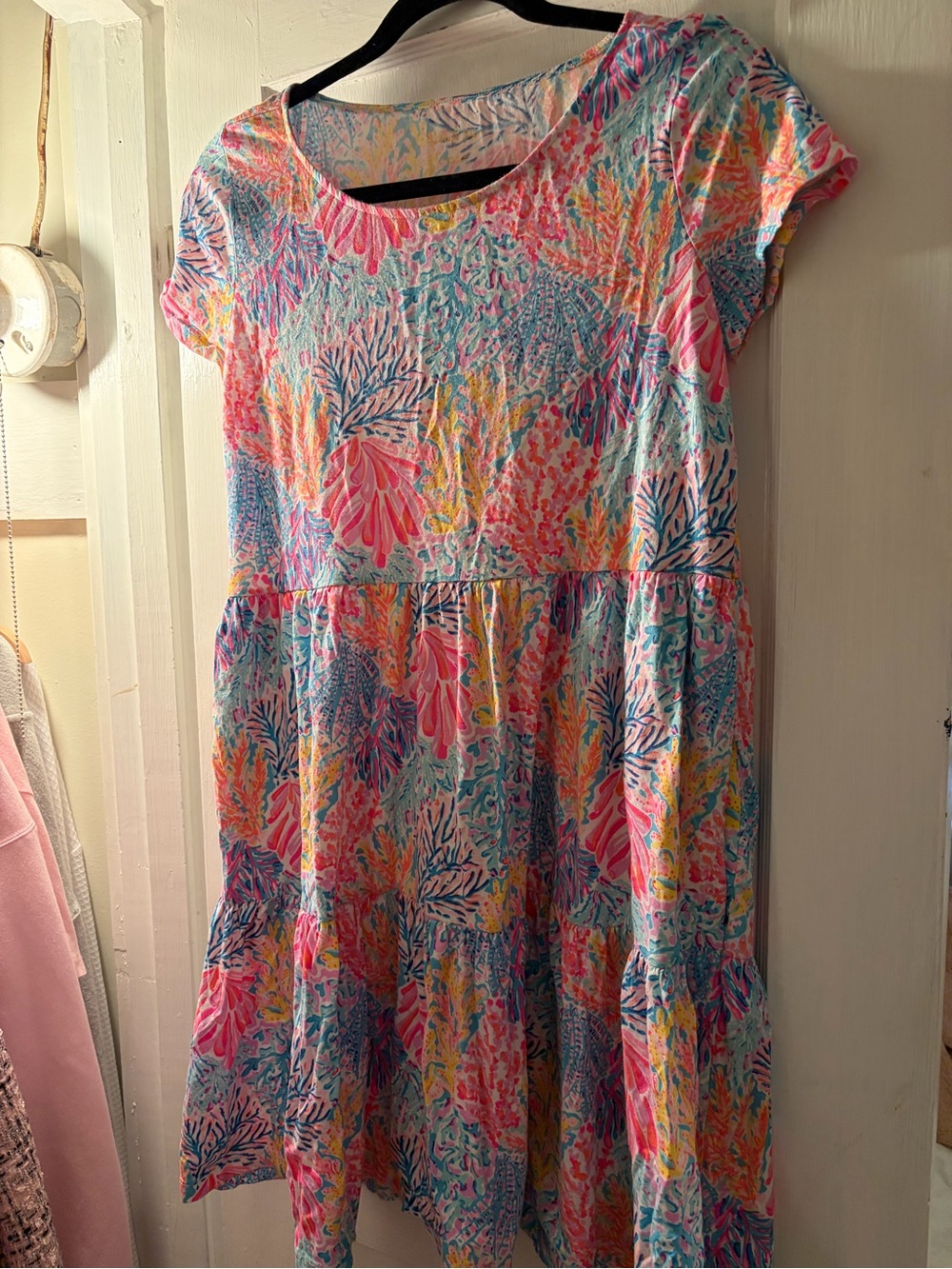 Lilly Pulitzer Coral Reef Print Dress - Pink, Blue, Yellow